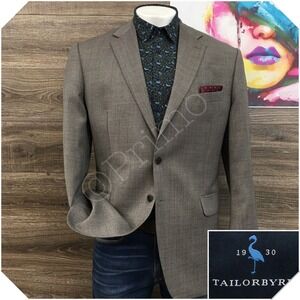TAILORBYRD Mens Blazer Sport‎ Coat Casual Jacket Size 44L Wool Suit Tailored